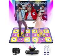 Acelufly Double Wireless Dance Mat for TV, Family Fun, Gift for Kids Adults | Durable PEVA, Parent-Child Interaction, Plug & Play, 150+ Songs, Extra Songs Available, B-Day X-mas Gift for All Ages