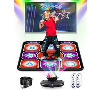 Acelufly Electronic Dance Mat for TV with Camera, Non-slip Dance Pad for Girls Boys, Birthday Xmas Gifts Dance Game Mat for Kids Adults (Black)