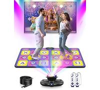 Acelufly Flannel Dance Mat for TV with Camera, Double Dance Mat with Wireless Controller, Non-Slip Dance Pad for Kids Adults, Gifts for Girls Boys