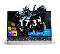 ACEMAGIC 17.3 inch Laptop with Quad-Core N-97 Processor up to 3.6GHz (Beat N95/N4500) 16GB RAM DDR4 512GB M.2 SSD Laptops, Support WiFi 5, BT5.0, 3*USB3.2, HDMI,Type-C, 1080 FHD, 6000mAh Long-Battery
