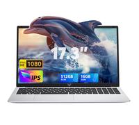 ACEMAGIC 2025 Laptop,17.3-Inch FHD Display Laptop with Quad Core-12th Alder Lake N97(Up to 3.6GHz), 16GB RAM 512GB ROM Traditional Laptop Computer, 6000Mah Battery,Silver