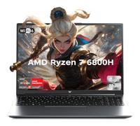 ACEMAGIC 2025 Laptop, Laptop with AMD Ryzen 7 6800H (8C/16T, Up to 4.7GHz), 16GB DDR5 512GB NVMe SSD Windows 11 Laptop Computer, 16-inch FHD Display, WiFi 6,Backlit KB
