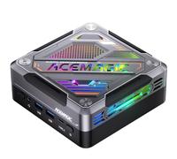 ACEMAGIC AM18 Mini PC, AMD Ryzen 7 7840HS (8C/16T, up to 5.1GHz), 32GB DDR5 512GB PCle 4.0 M.2 SSD, Mini Computer AMD Radeon 780M, USB4+HDMI+DP, WiFi 6/2.5G LAN/BT5.2/8K Triple Display Gaming/Office