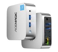ACEMAGIC Vista Mini V1 Mini PC,12th Gen Alder Lake-N N97(Beat N150/N100/N95, up to 3.6GHz),16GB DDR4 RAM 512GB SSD Mini Computer,Small Desktop 4K Dual Display/WiFi/VESA for Home/Office,Preinstalled OS