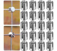 Acemaker Cable Cross Clamps for 5/64" (2mm) Wire Ropes, 20pcs