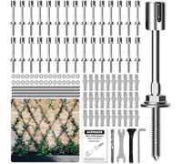 Acemaker Wire Trellis Kit, 30-Set 5/64” Crosshead Hubs Add-On Kit, No Cable
