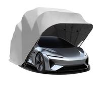 ACEMIC Best Foldable Semi Automatic Car Garage Retractable Cover Canopy, Heavy Duty Portable Carport Carports Awning Folding Shelter Outdoor All Weather Waterproof Sedan SUV Yard