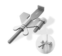 AceMining Upgraded Portable Door Lock Home Security Door Locker Privacy Perfect for Traveling Hotel Home Apartment College and Travel Lockdown Locks for Additional Safety, Silver