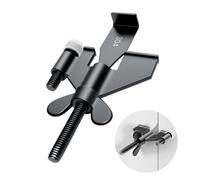 AceMining Upgraded Portable Door Lock Home Security Door Locker Privacy Perfect for Traveling Hotel Home Apartment College and Travel Lockdown Locks for Additional Safety, Black