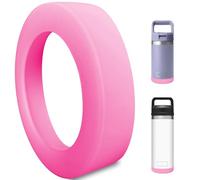 Acemoo Safer Boot Sleeve for YETI Rambler 12 oz 18 oz and Rambler Jr 12 oz, Silicone Protection for YETI Rambler Rambler Accessories, Pink - Dishwasher Safe