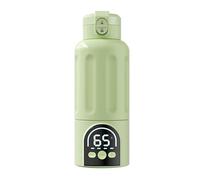 Acemora Baby Bottle Warmer, Fast Heating and Long Life Battery 12000mAh, Temperature Control, 500ml All-Day Bottle Warmer for Breast Milk, Formula or Water (Green)