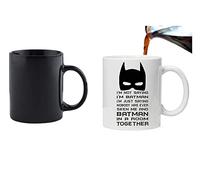 Acen "I'm Not Saying I'm Batman Ceramic Magic Morphing Mug, White, 11 oz