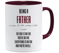 Acen Merchandise Being a Father |Fathers Day Mug & Gift Box Set Fathers Day Cup Presents from Daughter or Son | Gifts for dads Birthday | Christmas Mugs dad My Father or Sibling Gift |