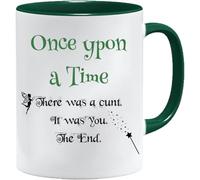 Acen Merchandise Funny Gifts for Men | Once Upon a Time Rude Fairy-Tale Mug | Offensive Coffee Cup for Office Banter | Leaving Gift for Colleagues | 11 oz Ceramic