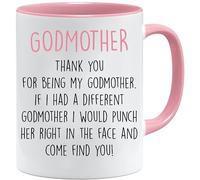 Acen Merchandise Godmother |Fathers Day Mug & Gift Box Set |Gifts for Dad| Novelty Mug| Dad Mug| Step dad Gifts