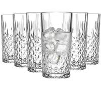 Acense 6 x Drinking Glasses - Tumblers for Water, Juice, Cocktails Multipurpose (355ml)
