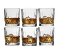 Acense 6 x Drinking Glasses - Tumblers for Water, Whisky, Juice, Cocktails Multipurpose (330ml)