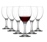 Acense 6X 340ml Red Wine Glasses - Elegant Goblets for Weddings, Christmas, and Parties, Dishwasher Safe