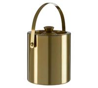 Acense Ice Bucket with Tongs, 2L Stainless Steel Ice Cube Bucket & Lid, Home Bar Accessory for Beer, Wine & Champagne, Double Walled Wine Cooler for Parties & BBQ's (Mixology)