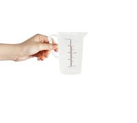 Acense Polypropylene Measuring Jug, Precise Measurement, Perfect Narrow Stem, Spillage-Free, Multi-Purpose Flour, Ground Almonds, Sugar, Milk, Oil, Dishwasher Safe, Capacity: 0.5ltr/17.5fl.oz