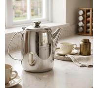 Acense Premium Tea Pot, Coffee Pot 18/10 Stainless Steel, Mirror Polished, Strong Hinge and Fitted lid. (3 Litre)
