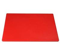 Acense Professional Large Chopping Board Catering Food Prep Cutting Colour Coded (Red)