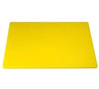 Acense Professional Large Chopping Board Catering Food Prep Cutting Colour Coded (Yellow)
