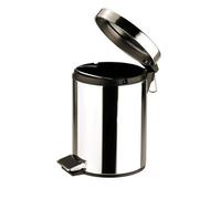 Acense Round Pedal Bin, Stainless Steel Mirror Finish, for Kitchen and bathroom 3 litre