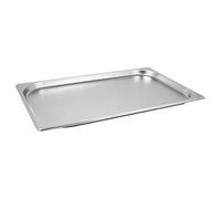 Acense Stainless Steel 1/1 Gastronorm Height- 2cm Capacity-2.5 Litre - Large Food Container Catering Tray -for Roasting, Gastro Trays and Catering Use.