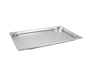 Acense Stainless Steel 1/1 Gastronorm Height- 2cm Capacity-2.5 Litre - Large Food Container Catering Tray -for Roasting, Gastro Trays and Catering Use.