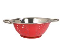 Acense Stainless Steel Colander 24cm Coloured (Red)