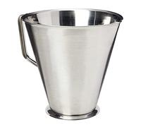 Acense Stainless Steel Measuring Jug, Precise Measurement, Perfect Narrow Stem, Spillage-Free, Multi-Purpose Flour, Ground Almonds, Sugar, Milk, Oil, Dishwasher Safe, Capacity: 2ltr