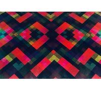 Acense Tempered Glass Worktop Saver, Toughened Glass, Smooth Edges, Rounded Corners, Chopping Board, Non-Slip Rubber Feet, Multi-Purpose, Stain-Resistant 40 x 30 cm (Multicoloured)