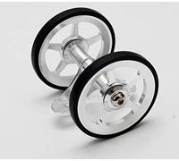 ACEOFFIX Easy Wheel Mudguard Fender EZ wheel Hollow Design Tire for Brompton Folding Bike 65g Double (silver)