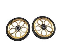 ACEOFFIX Large Easy Wheels for Brompton Folding Bike,easywheel diameter 80 mm (gold)