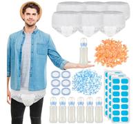 AceOrbit 121 Pcs Baby Shower Games How Big Is Mommys Belly Funny Plastic Bottle Chug Diaper My Water Broke Game Gift for Gender Reveal Bridal Party Supplies