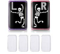 AceOrbit 2 Pack 1.5 x 1 X-Ray Markers Dancing Skeleton Resin with Lead Letters Rad Tech Markers Gift for Radiology Tech Nurses, Reusable & Washable