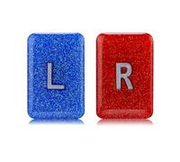 AceOrbit 2 Pack 1.5" x 1" X-Ray Markers Resin with Lead Letters Rad Tech Markers Gift for Radiology Tech Nurses, Reusable & Washable(Red and Blue,Glitter)
