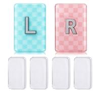AceOrbit 2 Pack 1.5" x 1" X-Ray Markers Resin with Lead Letters Rad Tech Markers Gift for Radiology Tech Nurses, Reusable & Washable (Pink and Blue,Plaid)