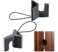AceOrbit 2 Pcs Over The Hinge Door Stopper Plastic Residential Door Holder for Office School Home Commercial Use Hospitals Hotels, Safe and Anti Pinch Design, Can Fix Tension Hinged Doors