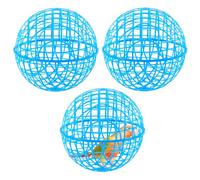 AceOrbit 3 Pcs Chicken Balls Cage 2025 Chicken Orb Ball Cage to Free Range Rolling Movable Poultry Coop Ball, Mobile Safety Globe Cages for Pigeons Rabbits Ducks Outside Roaming (11.02 Inch)