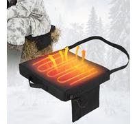 AceOrbit Hunting Heated Seat Cushion with 3 Heating Levels Portable Waterproof Oxford Cloth Tree Stand Chair Pad Warmer for Outdoor Stadium Bleachers Ladder Stand Ice Fishing(Black)