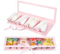 AceOrbit Nana Letter Gift Box Empty Dad Grandma Christmas Box Cardboard Letter Shaped Flower Boxes with Lid Fillable Word Boxes Christmas Mother's Father's Day Gift Decorative for Chocolate(Pink)