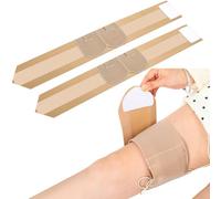 AceOrbit Thigh Microphone Straps Mic Transmitter Belts Soft Stretchy Breathable Compatible with Most Transmitter Receivers for Location Sound Theatre Wedding Shoots More Vertical Pouch (Skin Color,2)