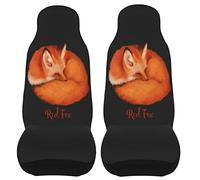 ACEPrints Art Red Fox Car Seat Covers Set of 2ps