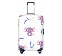 ACEPrints Axolotls Luggage Cover, Premium Washable Suitcase Protector with Secure Zipper & Buckle Closure, Fits 18-32 Inch Travel Luggage