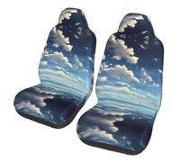 ACEPrints Car Seat Covers- White Clouds Over The sea Full Print Design