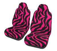 ACEPrints Car Seat Covers- Zebra Tiger Leopard Pink Full Print Design