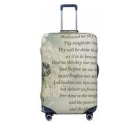 ACEPrints Dandelion The Lord's Prayer Luggage Cover, Premium Washable Suitcase Protector with Secure Zipper & Buckle Closure, Fits 18-32 Inch Travel Luggage