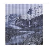 ACEPrints Falls Shower Curtain Canadian Falls Shower Curtain for Bathroom Waterproof Polyester Fabric with 12 Hooks 72x80 Inch